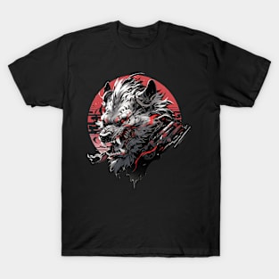 Mecha Tier Tiger Wolf Fuchs Drache Cyborg T-Shirt